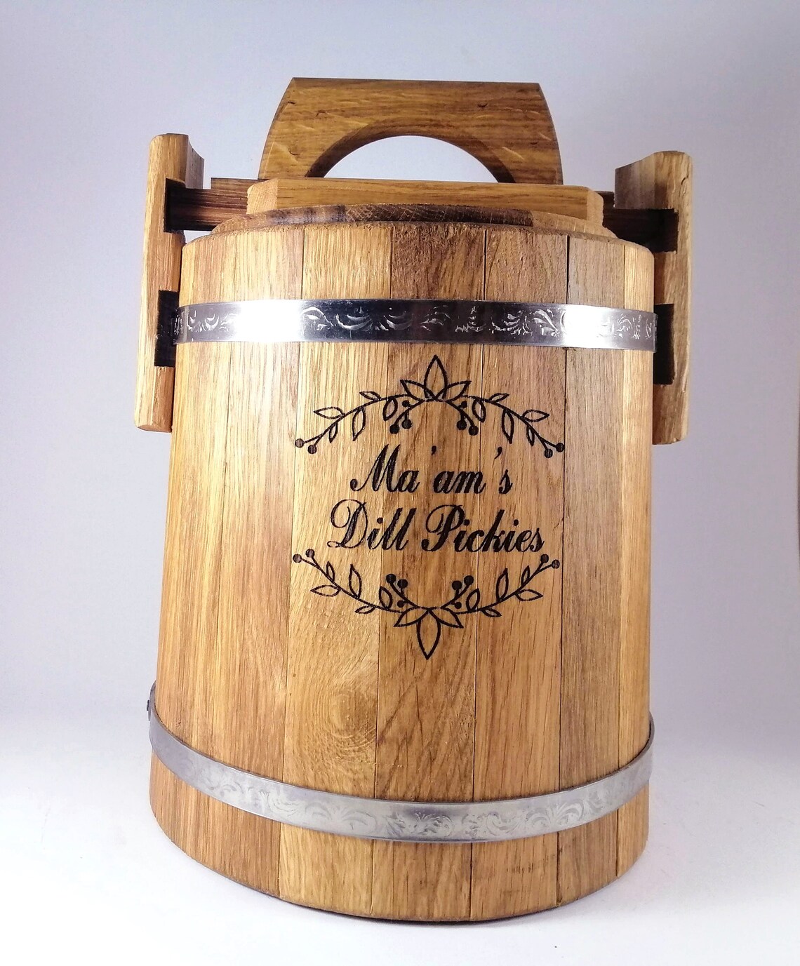 Fermentation Barrel Personalized Pickle Oak Barrel 3L15L Etsy