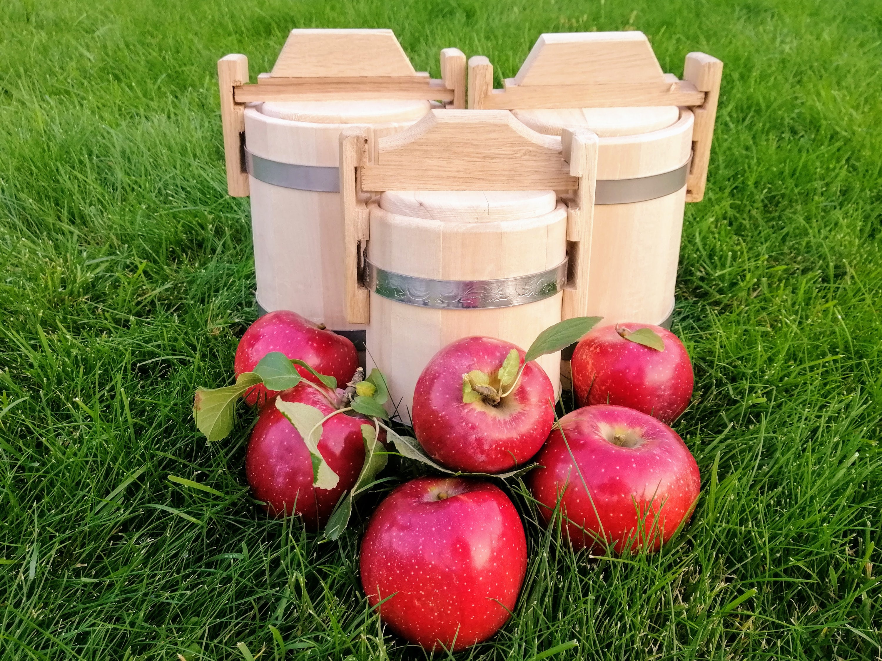 Personalized Wooden Barrel 1L 3L 5L with Lid Food Storage Etsy