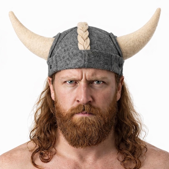 Individueller Wikinger Sauna Hut, Wikinger Helm, Bad Accessoires, Einzigartiges Geschenk & Logo, Unisex finnische Sauna Halloween