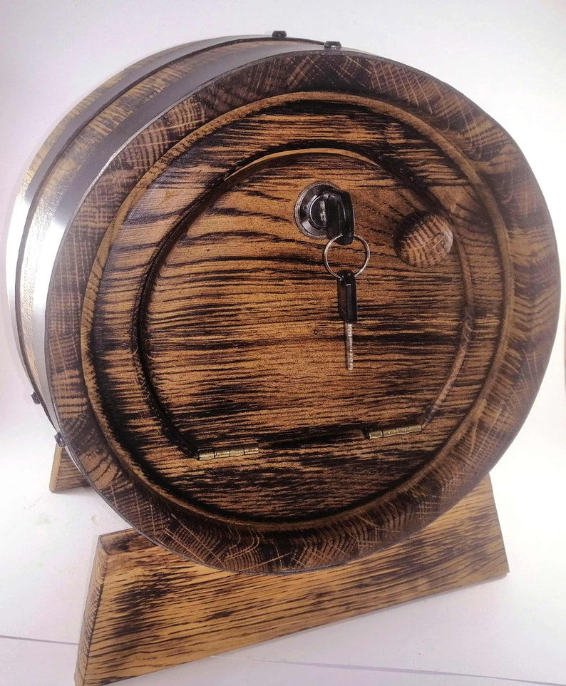 Wedding Barrel Card Box 10L Personalized Oak Whiskey Barrel Etsy