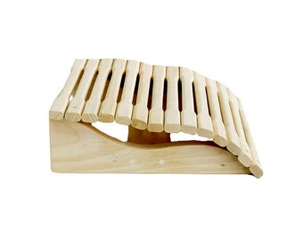 Flexible Anatomical Headrest For Sauna, Wooden Pillow, Russian Bath, Spa & Sauna Accessories Steam Bath Unique Gift Finnish Sauna Relaxation