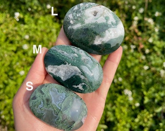 Pietra di palma in agata muschiata AAAA, cristallo curativo Druzy, pietra di meditazione
