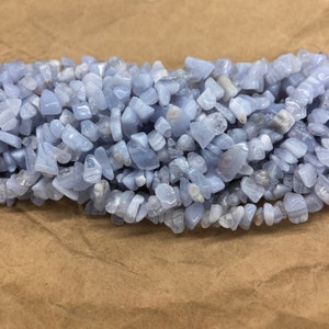 Blue Lace Agate Chip Etsy