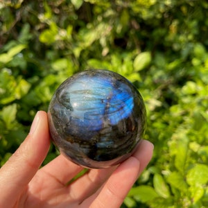 High Flash Labradorite Sphere, 6cm Labradorite Crystal Sphere, Labradorite Ball, Healing Crystal, Energy Crystal, Home Decor