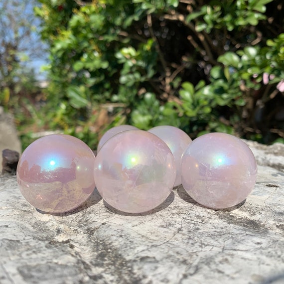 Rainbow Aura Quartz Crystal Spheres Rainbow Aura Quartz Crystal Spheres