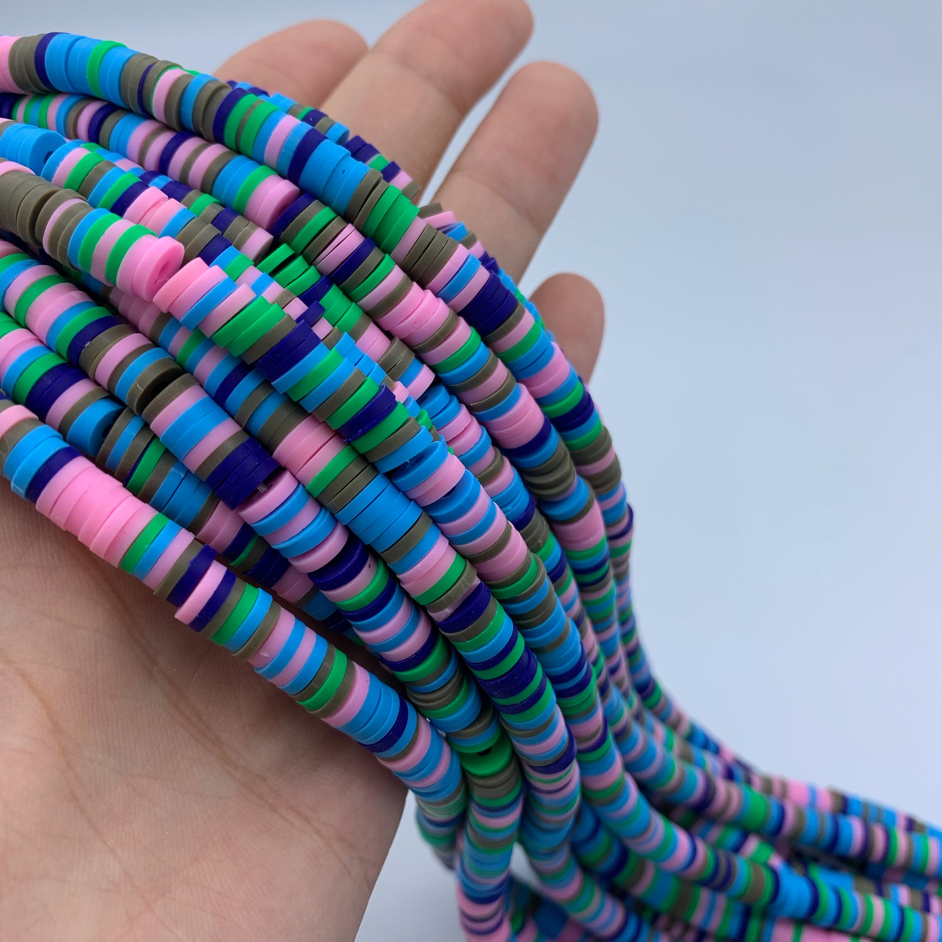 African Polymer Chip Beads Clay Disc Beads Vinyl Heishi Etsy