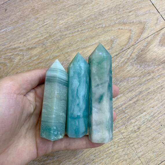 Natural Crystal Tower Sky Blue Amazonite Tower Quartz Etsy Israel