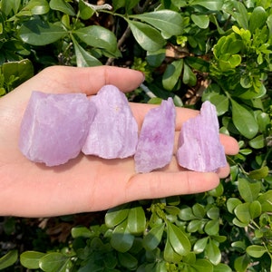 Kunzite Rough Crystals, Raw Kunzite Crystal, Natural Rough Crystals, Healing Crystals, Chakra Crystals, Kunzite Specimen image 4