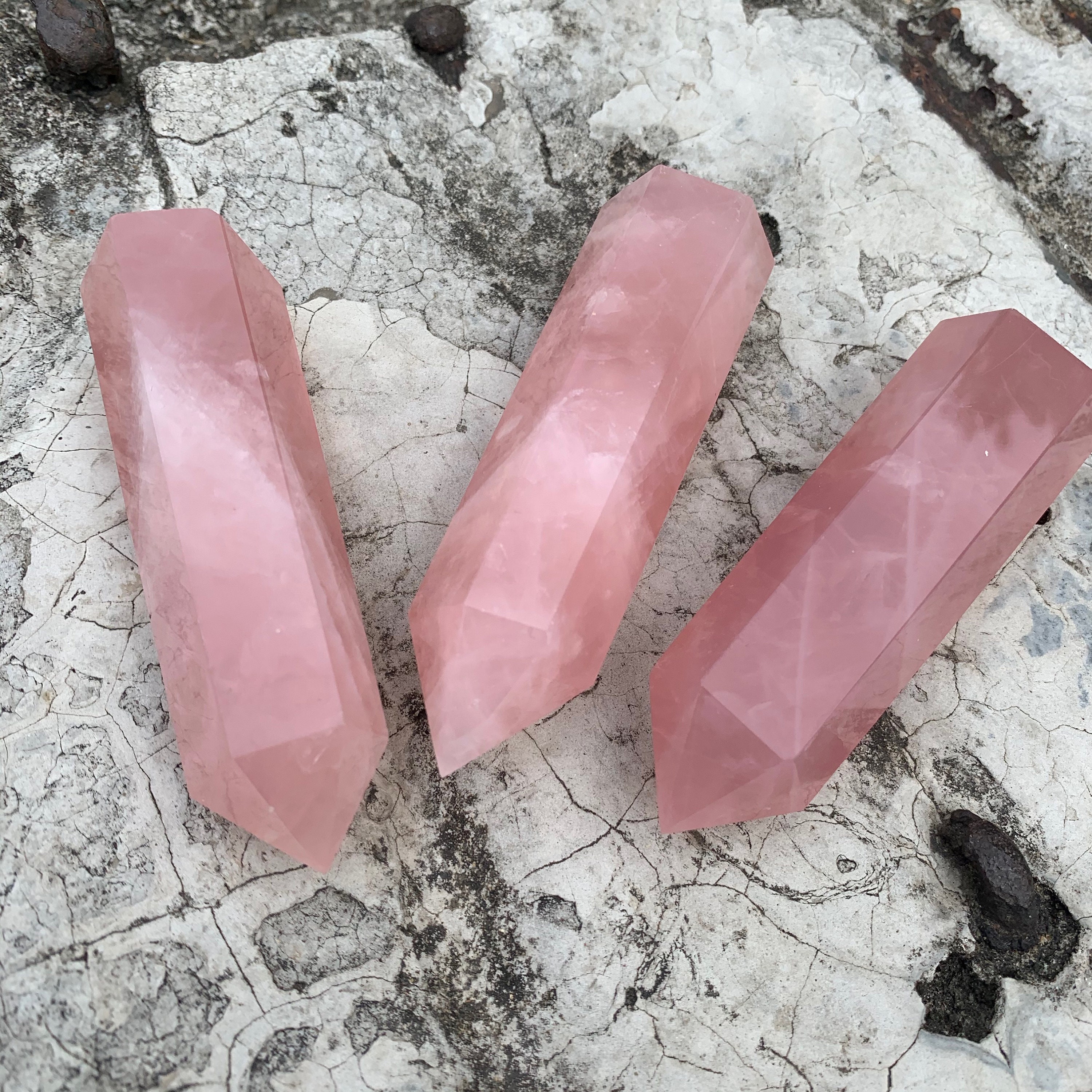 3 Inches Madagascar Rose Quartz Point Pink Rose Quartz Tower Etsy UK
