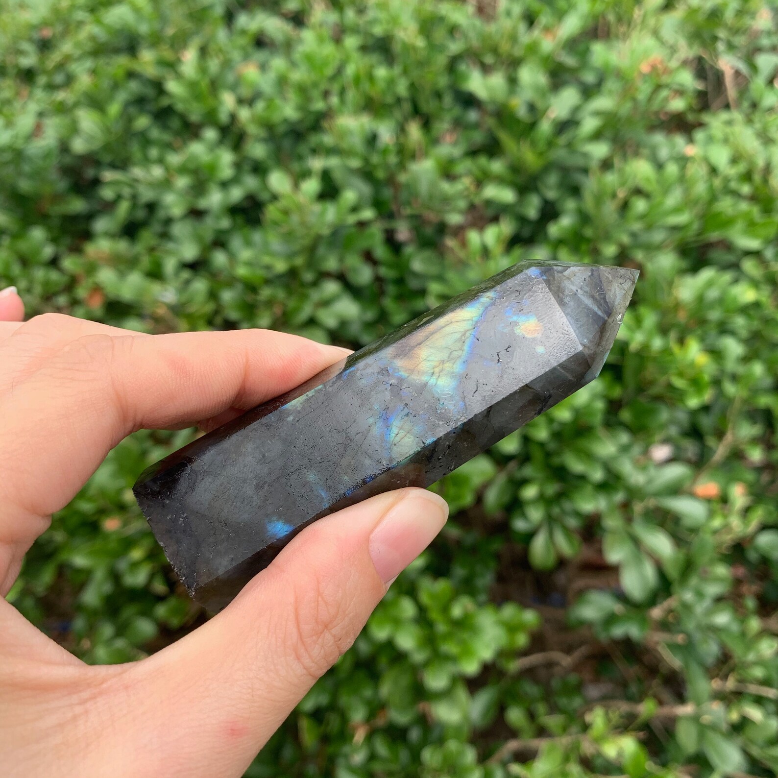 Natural Labradorite Tower Rainbow Labradorite Point Crystal Etsy