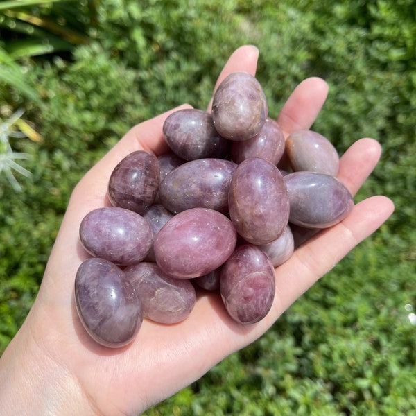 Pink Amethyst Tumble Stone, Tumbled Crystals, Genuine Pink Amethyst Pocket Stone, Healing Crystal, Gift for Her, 1PC