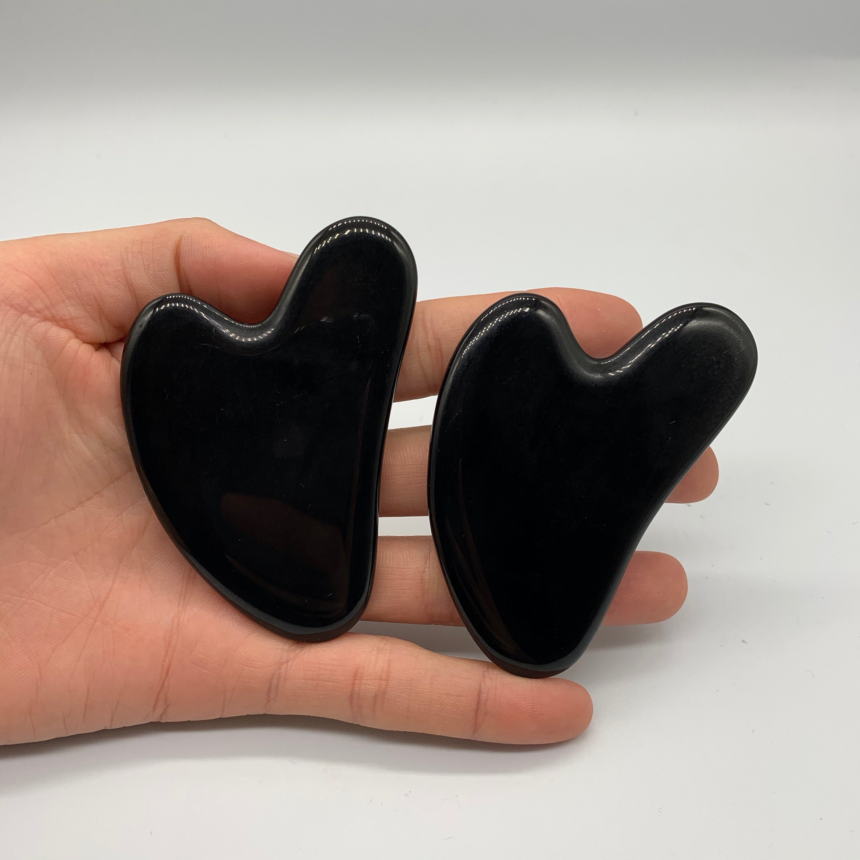 Black Obsidian Gua Sha Gua Sha Board Gua Sha Massage Tool Etsy