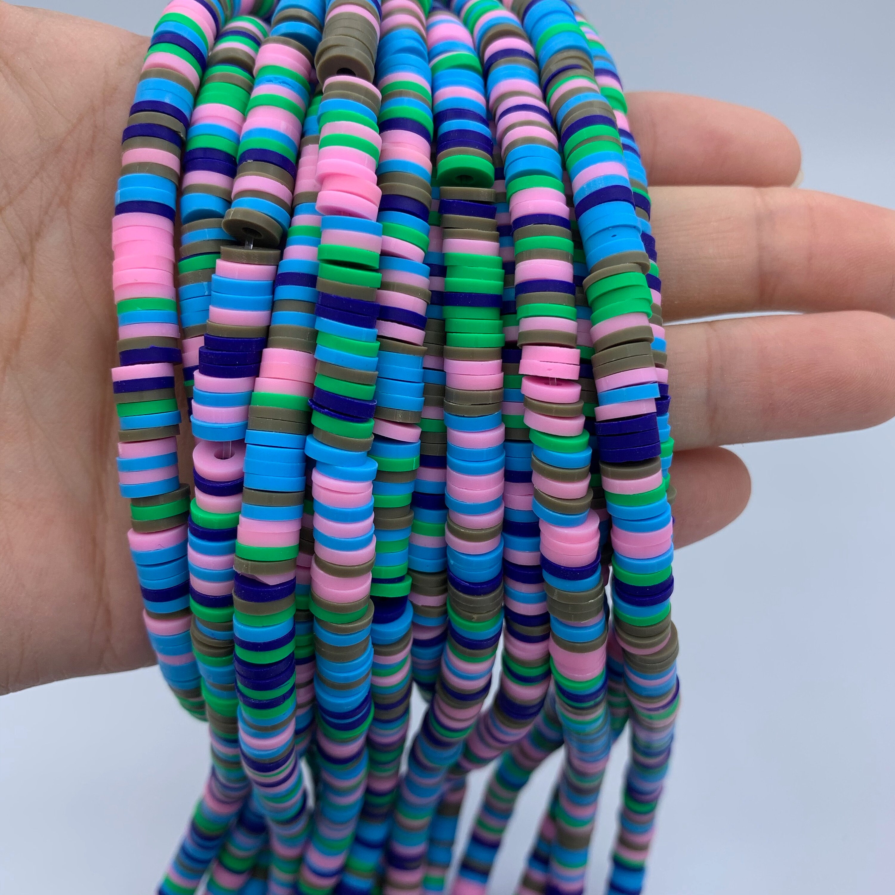 African Polymer Chip Beads Clay Disc Beads Vinyl Heishi Etsy