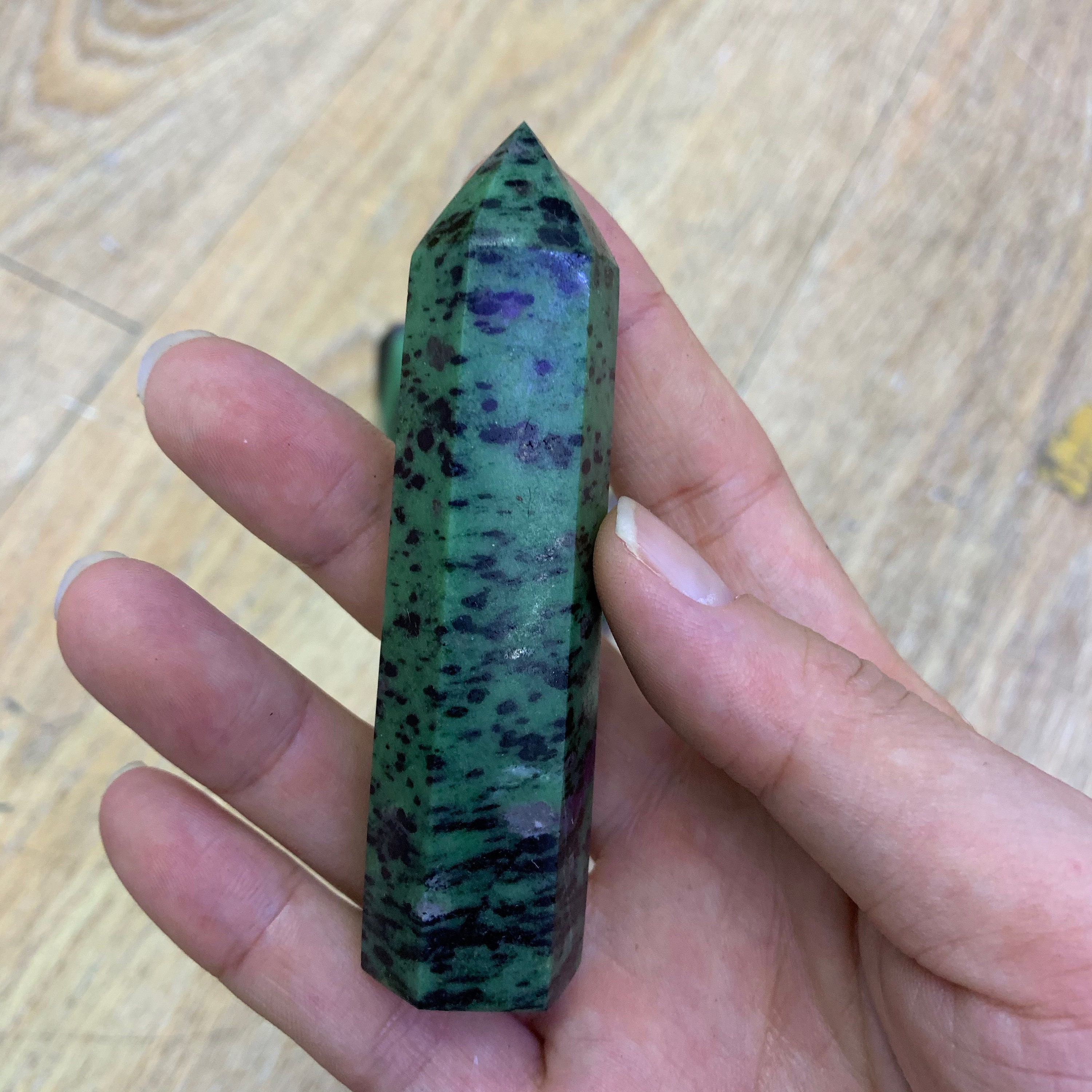 Natural Ruby Zoisite Tower Crystal Quartz Tower Crystal Etsy