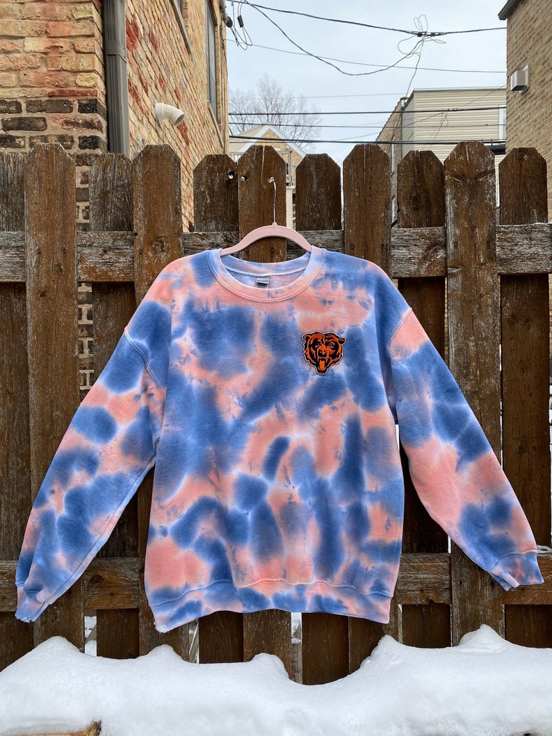 chicago bears tie dye sweatshirt