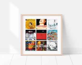 Affiche Radiohead | Couvertures d’album du groupe Radiohead Art | Affiche d'albums de musique
