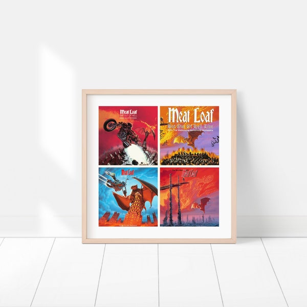Vleesbroodposter | Albumhoezen kunst aan de muur | Muziekalbums-poster