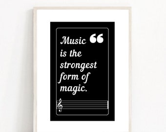 Marilyn Manson Music Quote Art Print / Music Saying Poster - Wall Art Illustration