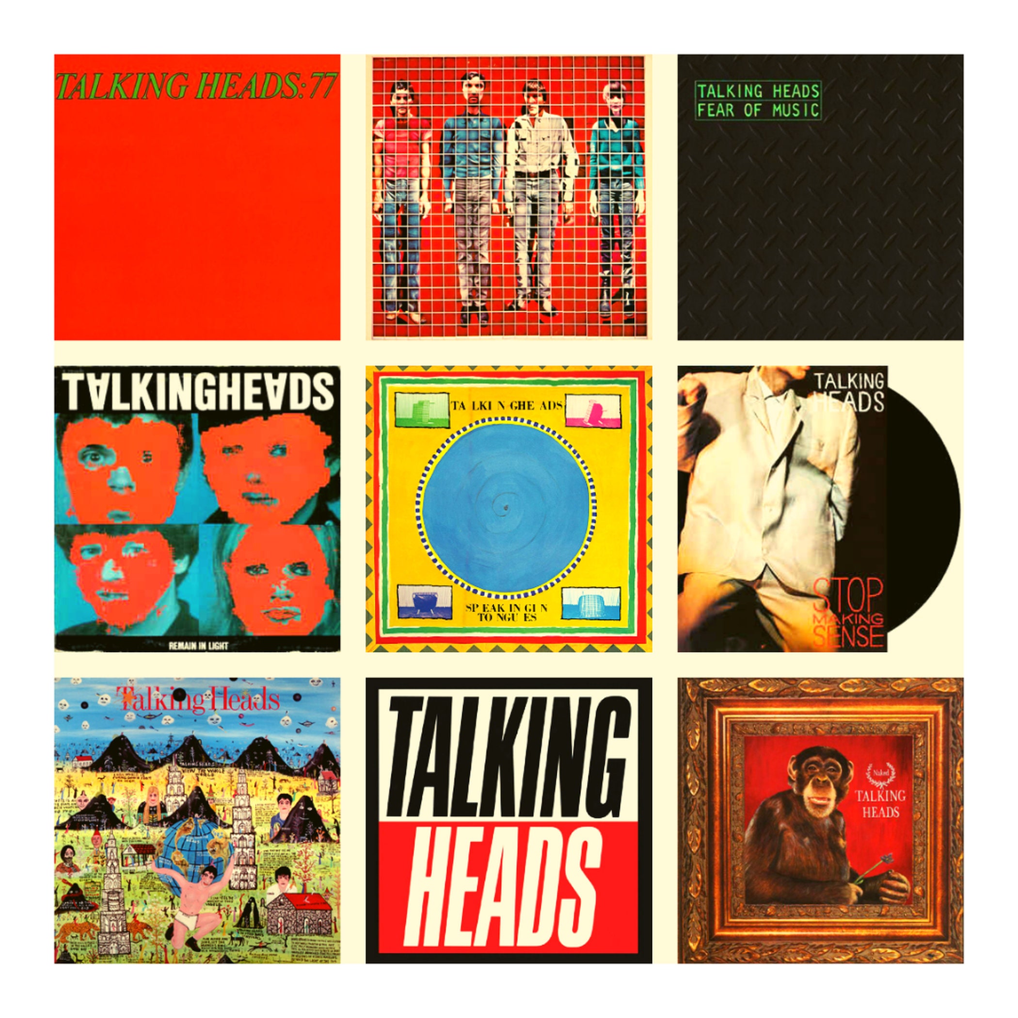 Talking Heads Music Art Print / Póster para talking heads fans Etsy