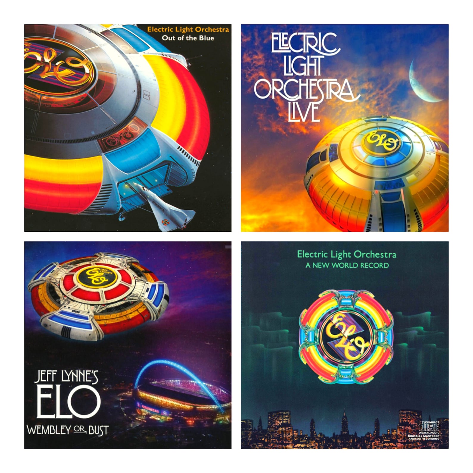 Electric Light Orchestra Poster Album Covers Art ELO Music Albums
