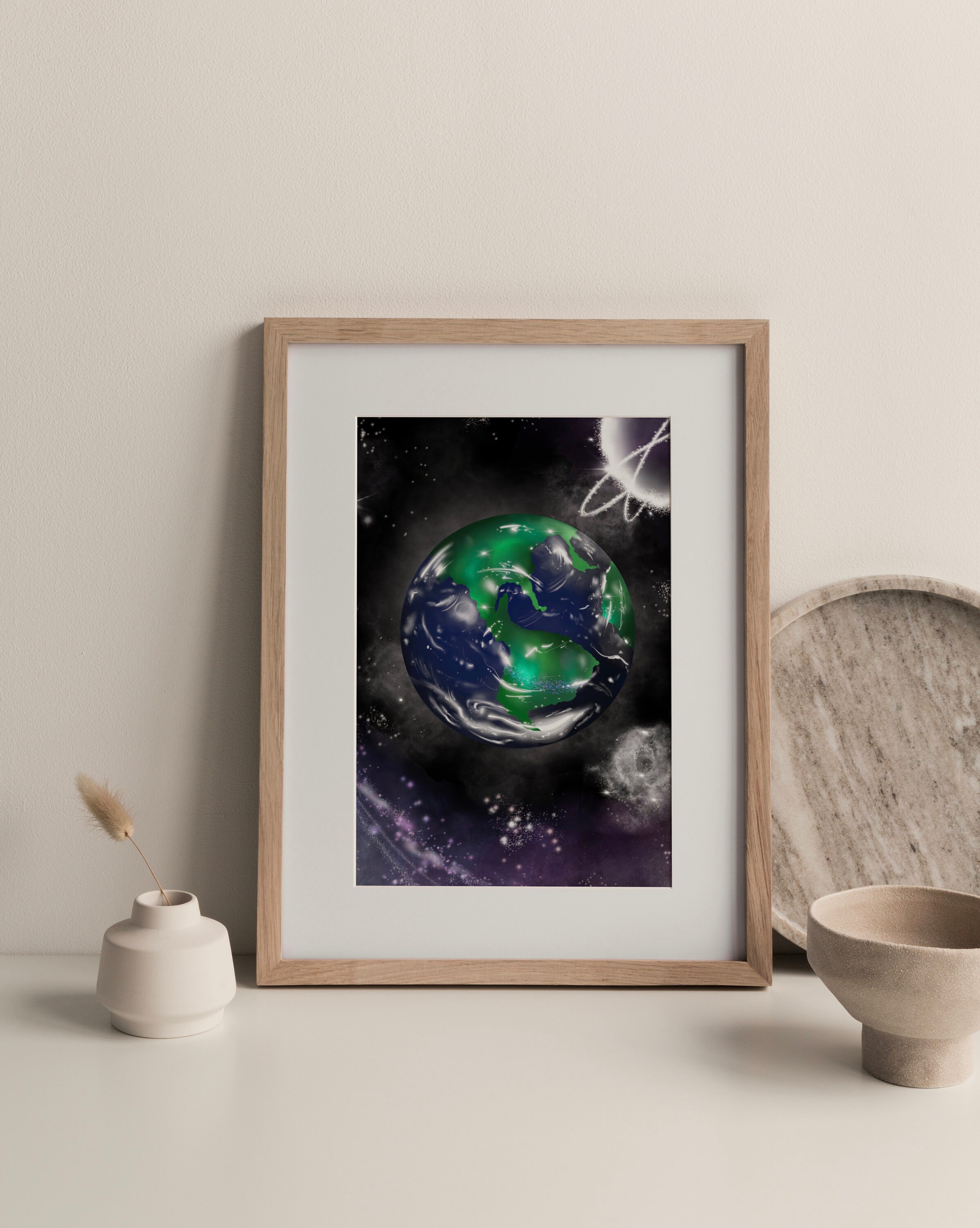 Mother Earth Printable Wall Art Celestial Wall Art Print | Etsy
