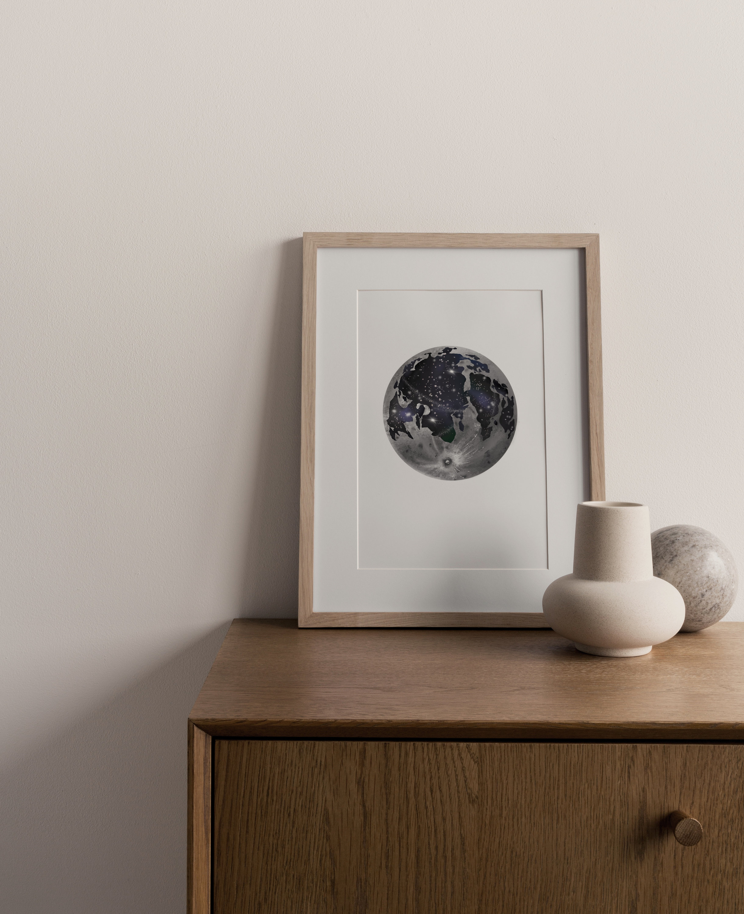 Full Moon Printable Wall Art Celestial Wall Art Moon Wall | Etsy