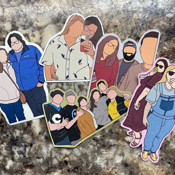 Custom Outline Stickers Etsy