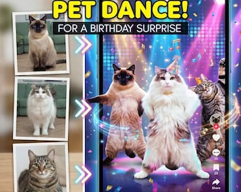 Funny Dancing Pet Video | Personalized Birthday Music Gift