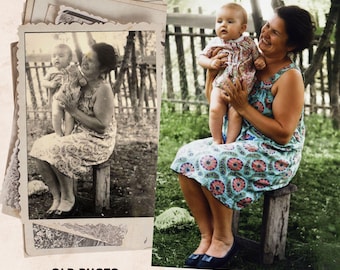 Old Photo Restoration Service, Photo Colorization, Restore Damaged Photos, Repair, Enhancement