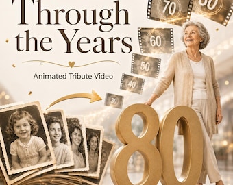 Life Story Video From Photos, Animated Family Memories, Birthday Tribute, Anniversary Gift, Retirement Celebration, Memorial