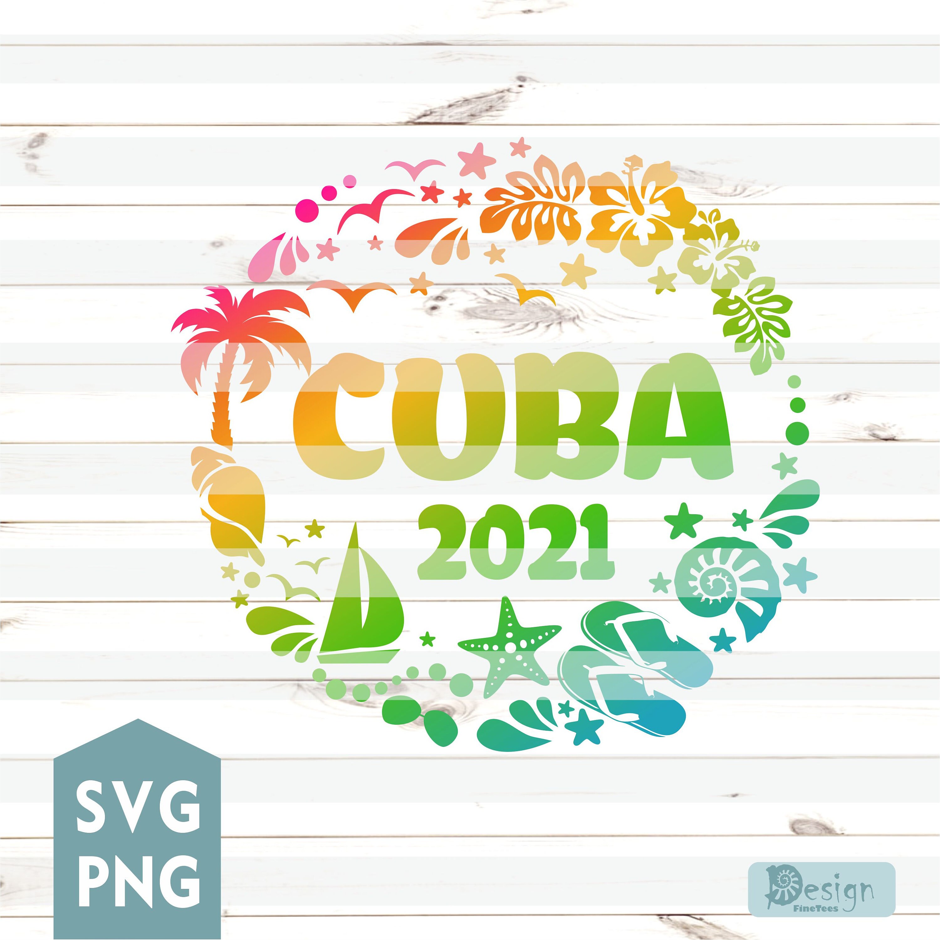 Cuba 2021 svg png Caribbian island Family vacation tshirt Etsy