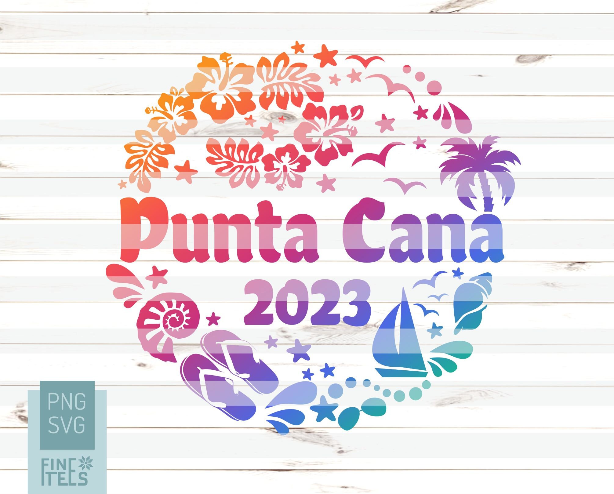 Punta Cana 2023 Svg Png Vacation 2023 Sublimation Transfer Etsy Canada