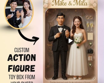 Custom Action Figure Portrait from Photo | Personalized Toy Box Art (Digital)