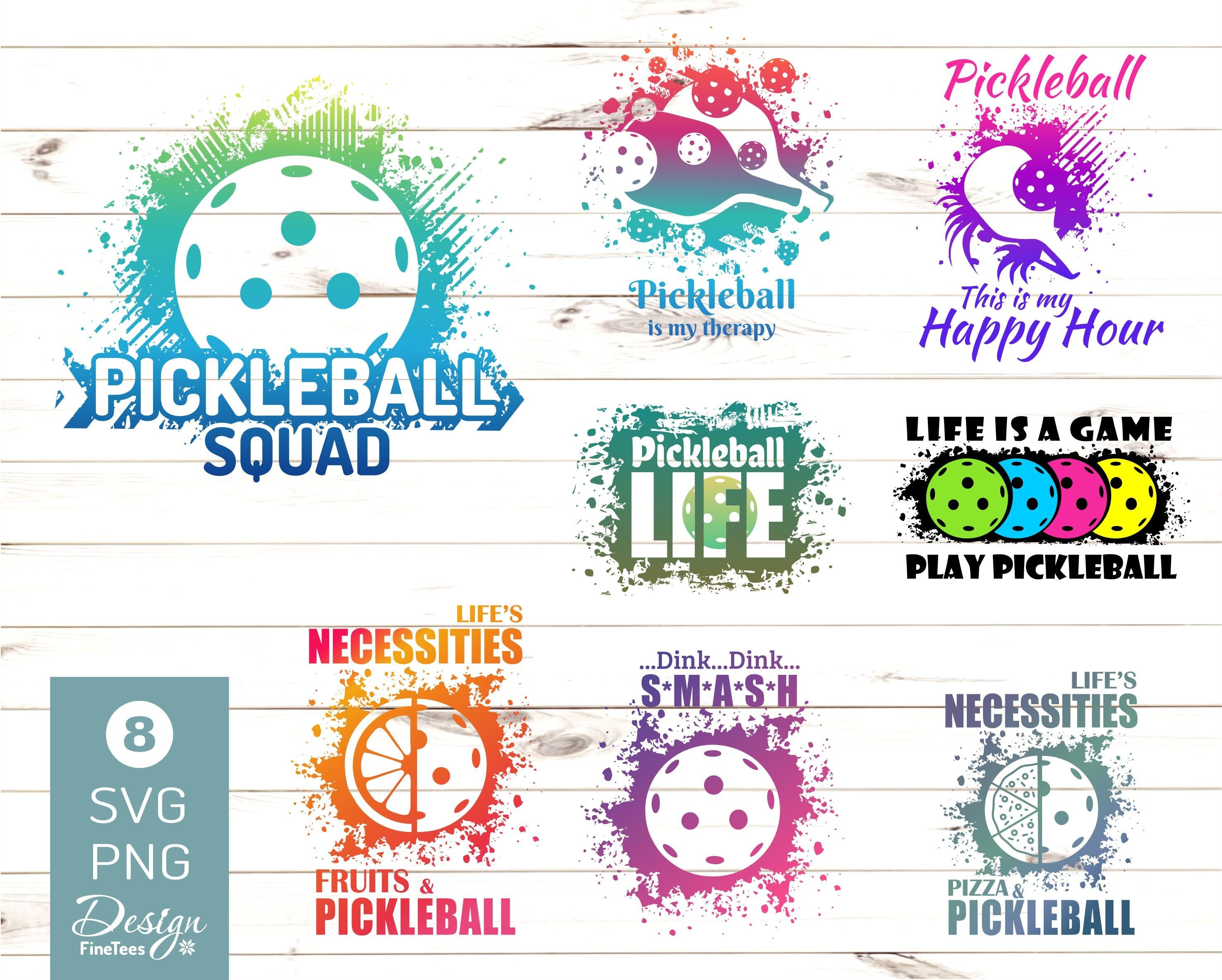 Pickleball Png Bundle Pickleball Logo Vector Svg Png Digital Etsy UK