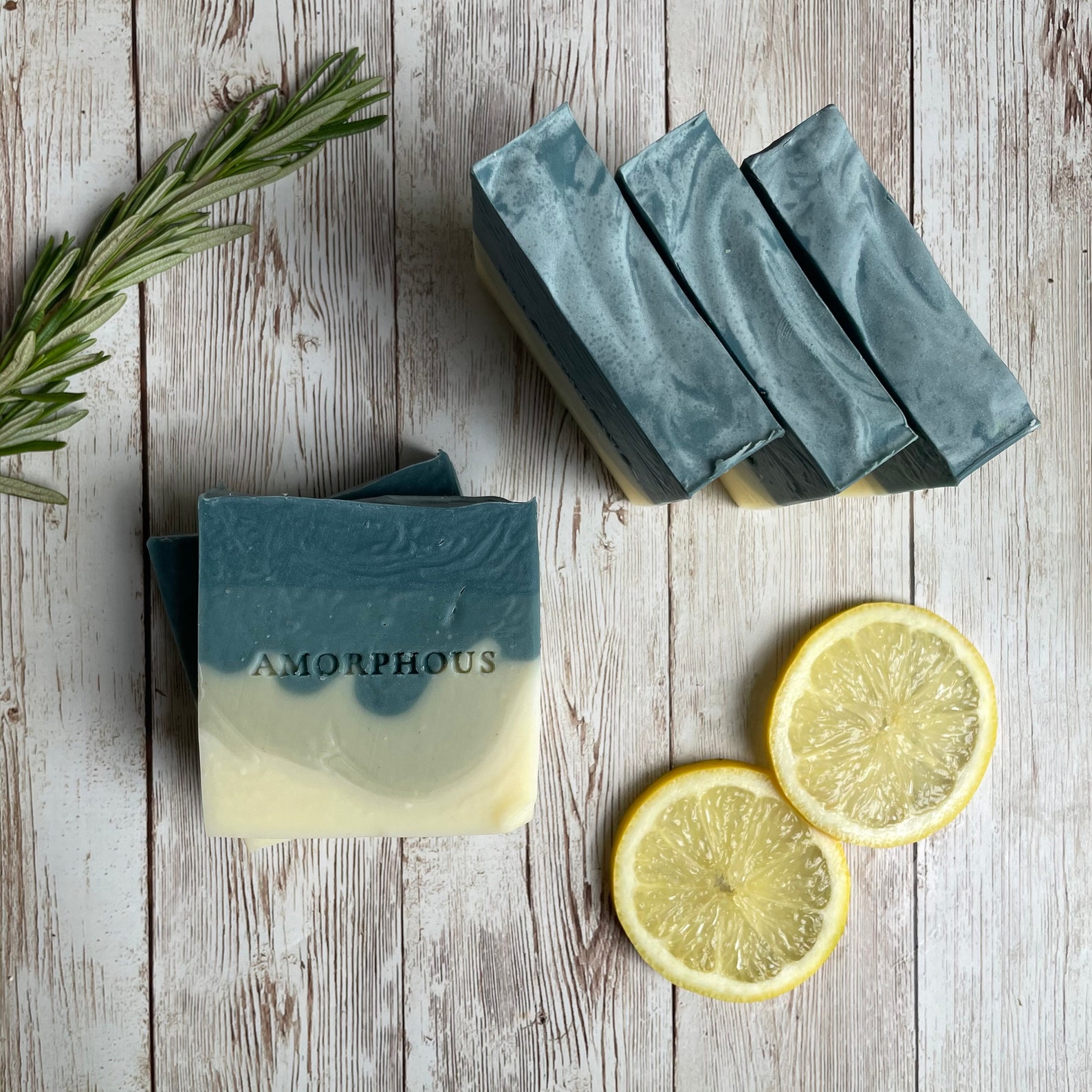 Handmade artisan vegan soap with green clay and scented with Etsy