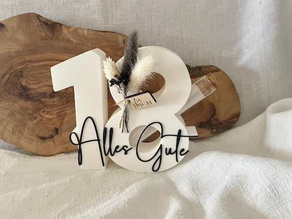 Geldgeschenk zum 18. Geburtstag / Reagenzglas Geld / Wunscherfüller / Geburtstagsgeschenk / 3D Druck Geschenk