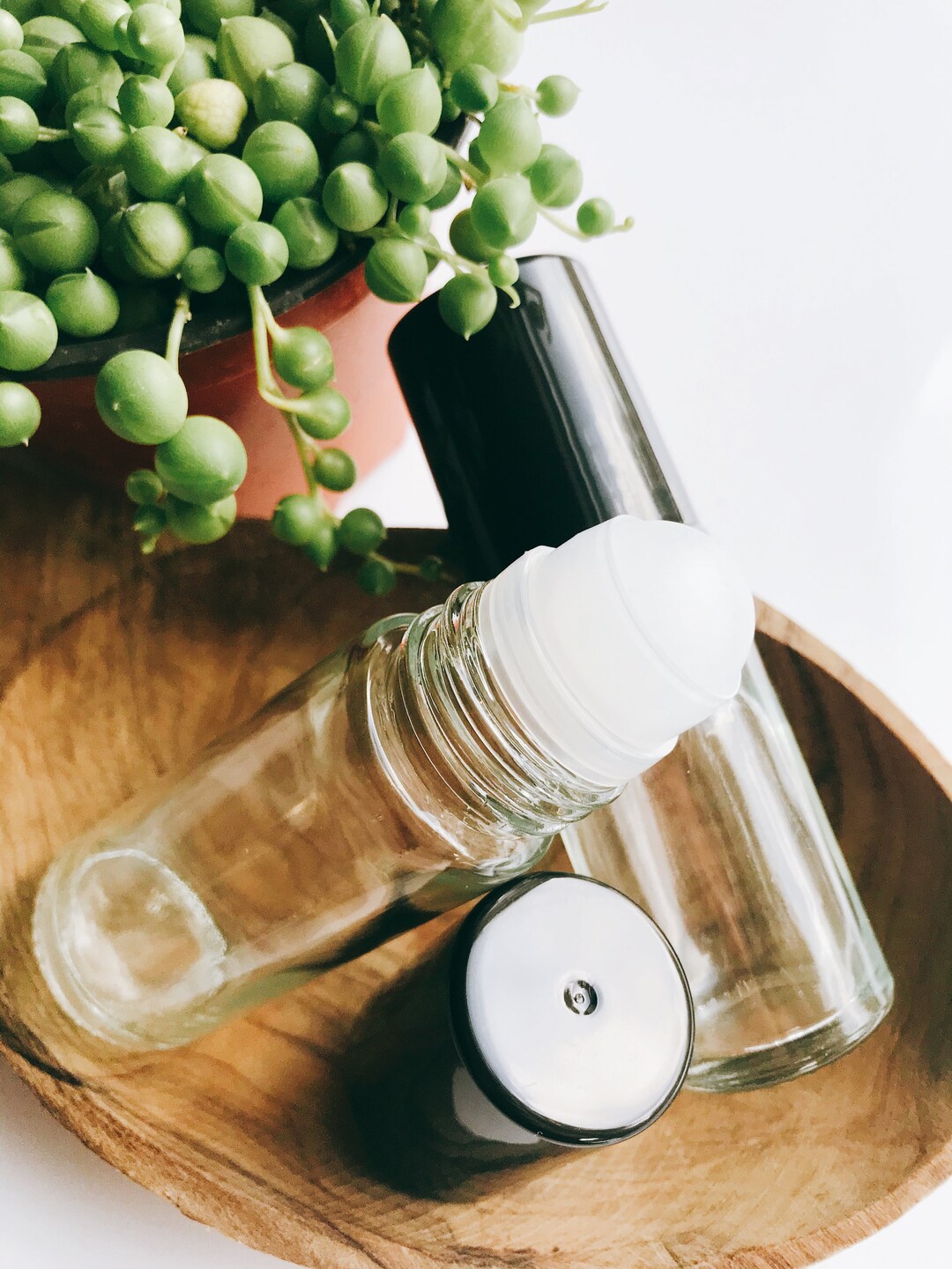 Inice Rollerflaschen Für ätherische Öle – 4 X 10 Ml, Glas Mit Edelstahl-Roller & Goldenen Kappen – Inkl. Etiketten & Zubehör