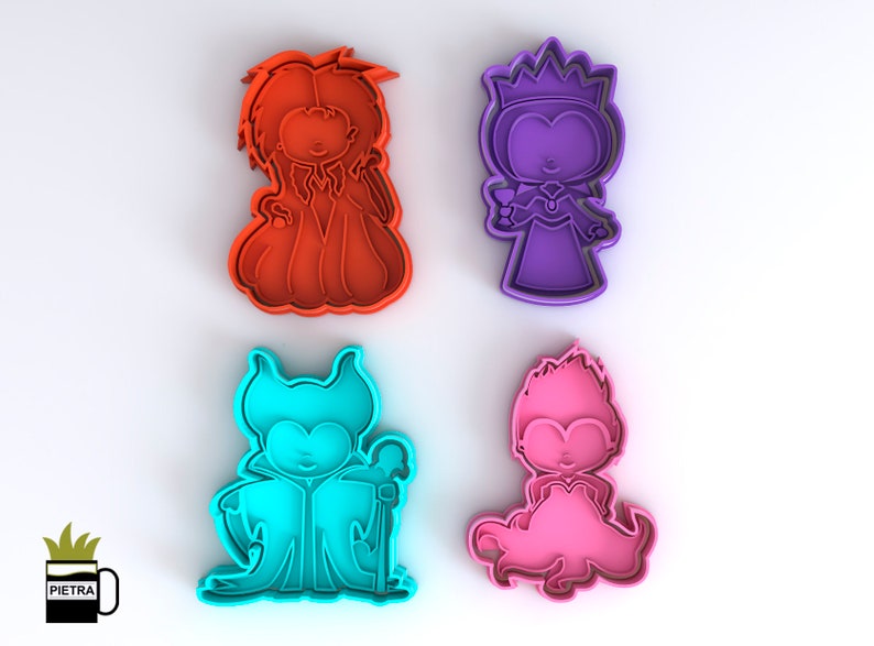 Disney Villains Cookie Cutter Fondant Multi Use Cutter With Etsy