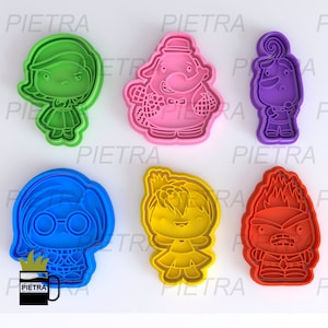 Inside Out Chiby Cookie Cutter Fondant Multi Use - Cutter With Separate Seal and Frame Ceramics Masses