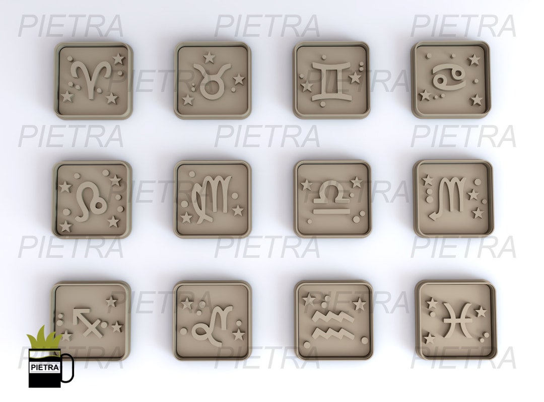 Cookie Cutter Signs of the Zodiac Fondant Multi Use Cutter With