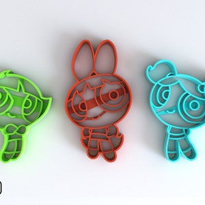 Cookie Cutter Powerpuff Girls Fondant Multi Use - Seal and Cut Into One