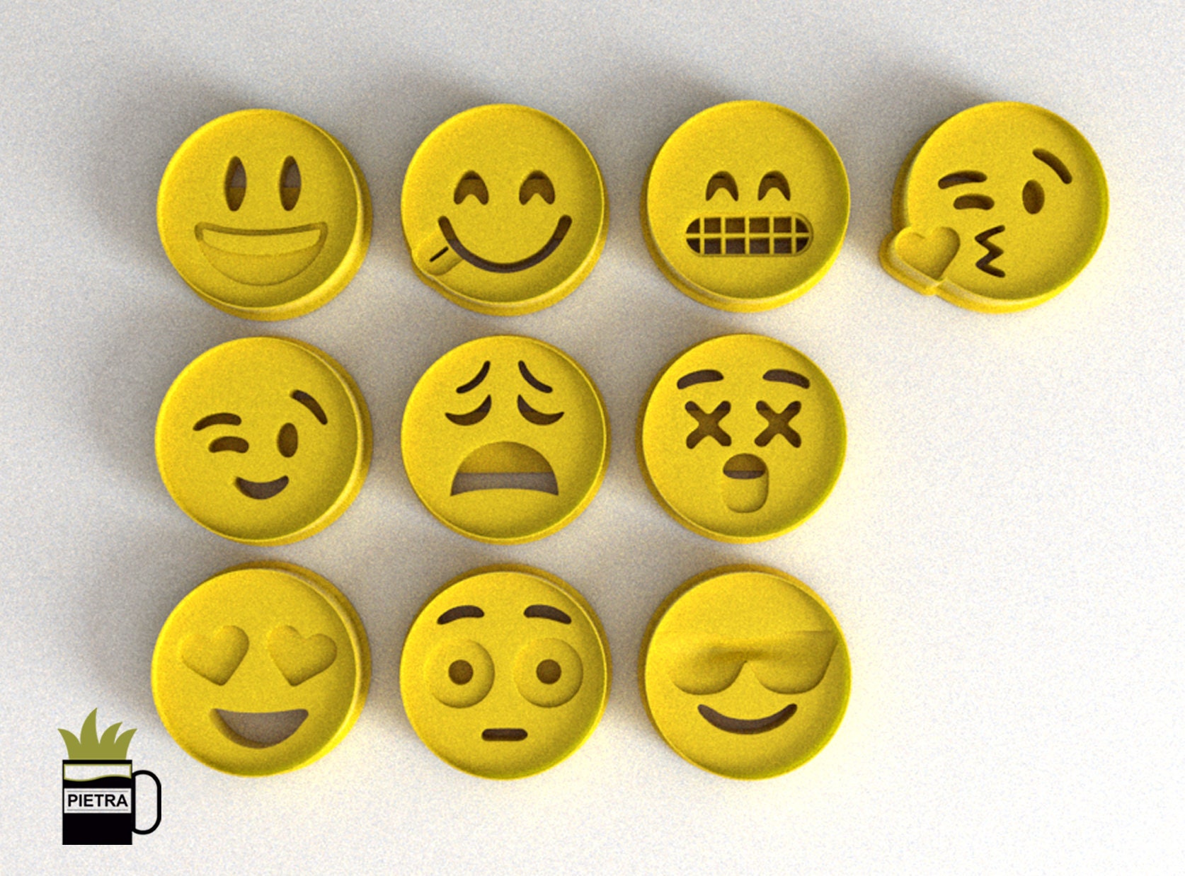 Cookie Cutter Emojis Fondant Multi Use Seal and Cut Into One Etsy