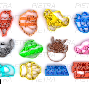 Cookie Cutter The Lion King Fondant Multi Use - Seal and Cut Into One