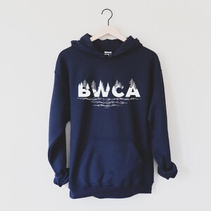 BWCA Trees | Unisex Hoodie Sweatshirt, BWCA Boundary Waters Canoe Area, Minnesota MN Shirt, Camping Camp Shirt, Hiking Hike Fishing Shirt