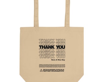 Natural Thank You Grocery Bag | Classic design Eco Tote Bag Reusable tote