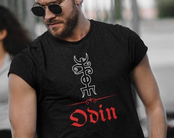 Odin Symbol Viking Shirt | Norse Warrior | Viking T Shirt | Nordic Runes | Gothic Design | Witchy | Viking Apparel
