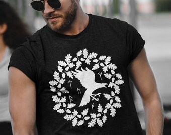 Raven Gothic Shirt | Witchy T Shirt | Gothic Clothing | Occult Fashion | Witch Outfit | Raven Top | Gothic Apparel