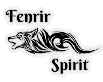 Fenrir Wolf - Viking Sticker | Norse Design | Nordic Decal | Viking Vinyl | Fenrir Spirit | Gothic Sticker | Viking Accessories