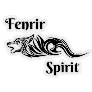 Fenrir Wolf - Viking Sticker | Norse Design | Nordic Decal | Viking Vinyl | Fenrir Spirit | Gothic Sticker | Viking Accessories