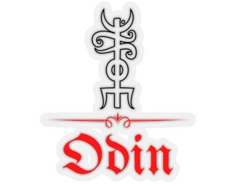 Odin Viking Sticker | Norse Decal | Nordic Symbol  | Viking Vinyl | Odin Decal | Gothic Sticker | Viking Design